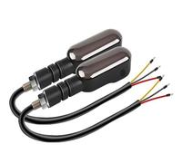 2PCS Universal Motorcycle LED Turn Signal Lamp Color Projection Lamp Sequential Flowing Flash Indicator Lights Running Light Turn Signals