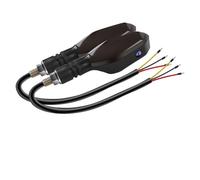 2PCS Universal Motorcycle LED Turn Signal Lamp Color Projection Lamp Sequential Flowing Flash Indicator Lights Running Light Turn Signals