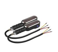 2PCS Universal Motorcycle LED Turn Signal Lamp Color Projection Lamp Sequential Flowing Flash Indicator Lights Running Light Turn Signals