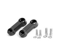 2pcs Universal Motorcycle Rearview Mirrors Extension Riser Extend Adapter Modified Front Transfer Base Widening Bracket(Black)