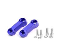 2pcs Universal Motorcycle Rearview Mirrors Extension Riser Extend Adapter Modified Front Transfer Base Widening Bracket(Blue)