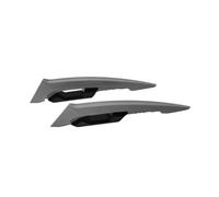 2PCS Universal Motorcycle Winglet Aerodynamic Spoiler Dynamic Wing Decoration Sticker For Motorbike Scooter(Grey)