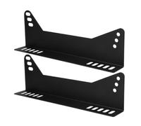 2pcs Universal Racing Seat Mount Brackets Adjustable Iron Side Bracket
