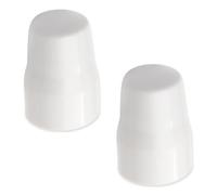 2PCS Universal Radiator Valve Caps, White Plastic Push-Fit Replacement Caps for Radiator Valves