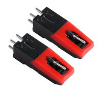 2pcs Universal Record Player Cartridge, Turntable Cartridges for Vinyl Records Diamond Stylus Needle Turntable Needle Record Player Needle for LP Phonograph, Victrola, ION, Crosley