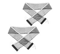 2pcs Universal Replacement Table Tennis Net and Thickened Support | Polyester Cotton Material, Tool-free Setup, Tight-knit High-density Mesh, Fits Training and Non-standard Tables