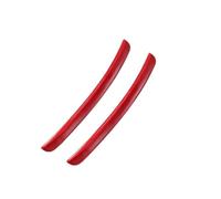 2PCS Universal Soft Car Fender Flare Arch Sticker Vents Protector Cover Anti-Scratch Strip Mud Flaps Strip Anti-Collision Door Guard(Red 2pcs)