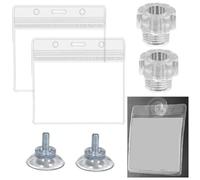 2PCS Universal Ticket License Permit Badge Holder，Reusable Holder TRANSFERABLE NO Glue，Plastic Clear ID Holder Reusable for Note NHS Parking Permit Avoid Parking Fine