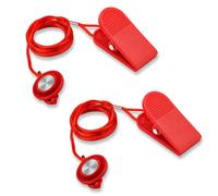 2pcs Universal Treadmill Magnet Safety Key, Magnetic Safety Switch Round Treadmill Safety Key Replacement Treadmill Emergency Stop Magnet for Treadmills Running Machines