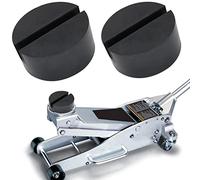 2Pcs Universal Trolley Floor Jack Rubber Pad Adapter Slotted Jacking Blocks Car Accessories Slotted Frame Rail Protector for Trolley Jack Pinch Weld Protector (2Pcs)