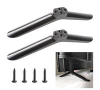 2PCS Universal TV Stand Base Pedestal Feet,for 24in to 55in TVs,Television Table Top Desk Stand Base Replacement Compatible with JVC/Sharp/Samsung/Hisense/Lg/Roku