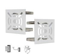 2pcs Universal Vertical Pole Mount Adapter with 8 Loops Wall Mounting Loop Bracket for CCTV Security Camera PTZ Dome