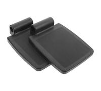2pcs Universal Wheelchair Footrest Replacement, 22mm PP Black Support | Foot Pedal Part, Anti-slip Plate Design, Left or Right Fit, for Caregivers and Seniors