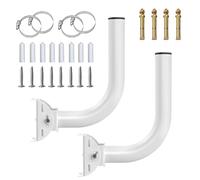 2Pcs Universal Wireless Bridge Mount, Outdoor Pole & Wall-Mount Bracket for J Pole Antenna, Security Camera, and AP Access Point