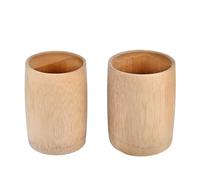 2PCS Unpainted Wood Cup Wooden Tea Cup Natural Bamboo Tea Cup Coffee Mug Wine Mug Camping Cup Travel Coffee Mugs Craft Tea Drinking Cup Gift Outdoor Mug for Drinking Tea Coffee Wine Beer or Hot Drinks