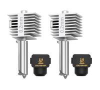 2PCS Upgrade A1 Mini/A1/A2L Hotend, 0.2mm Stainless Steel Nozzle Integrated Structure Hotend All-Metal Quick Swap Hot End Print Head Replacement Part for Bambu Lab A1/A1 mini/A2L 3D Printer