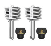 2PCS Upgrade A1 Mini/A1/A2L Hotend, 0.4mm Stainless Steel Nozzle Integrated Structure Hotend All-Metal Quick Swap Hot End Print Head Replacement Part for Bambu Lab A1/A1 mini/A2L 3D Printer