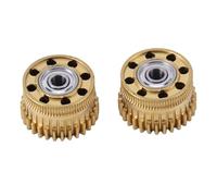 2PCS Upgrade Extruder Gear Kit, Metal Black Lightweight Filament Drive Wear Blocking Gear, Printer Accessory Compatible with 3D Printer