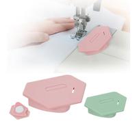 2Pcs Upgraded Magnetic Seam Guide for Sewing Machine with Scale, Suitable for Sewing Straight and Curves, Quilting Accessories Sewing Accessories for Most Magnet Sewing Machines- 2 Colors