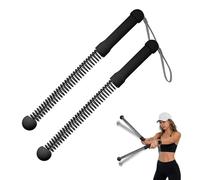2PCS Upgraded Ropeless Battle Ropes - Adjustable Weight Silent Training Equipment for Full Body Toning, Fat Burning & Cardio, Portable Home Gym Strength Training Rope for Indoor & Outdoor Use (Black)