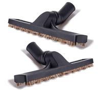 2Pcs Upgraded Vacuum Floor Brush Universal Vacuum Hardwood Brush 1 1/4 inches Durable Vacuums Hard Floor Brushes Multi Vacuum Accessories with Horse Hair Soft Bristles Attachment for Shop Vac