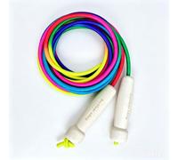 2Pcs Upgraded Wooden Handle Double Dutch Jump Ropes for Adults Kids, Skipping Ropes for Exercise Training, Long Jump Rope for Fitness (Rainbow)