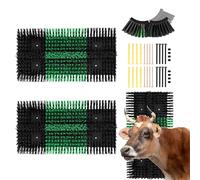 2pcs Upgraded XL Livestock Scratching Brush with 16 Screws - Large Cattle and Horse Grooming Brush, Itch Relief for Horses, Goat, Cattle,Cow,Sheep, and Pig,Livestock Supplies.