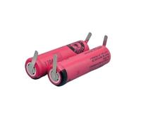2PCS UR14500AC 3.7V 740mAh Battery Compatible for Braun Oral B Pro 2 Type 3766 IO4 IO5 IO6 IO7 IO9 IO8 3758 3759 Electric Toothbrush(Solder Leg Battery)