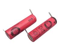 2PCS UR14500AC 3.7V 740mAh Replacement Battery - Compatible with Braun, Compatible with Oral-B Pro 2 Type 3766 IO4 IO5 IO6 IO7 IO9 IO8 3758 3759 - Solder Leg Design for Electric Toothbrushes(Solder le