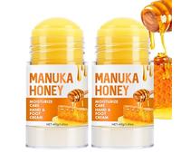 2PCS Urea Cream 60 Percent for Feet & Hands - Honey & Urea Foot Cream, Intensive Foot Moisturiser, Cracked Heel Repair Cream for Dry Skin & Hard Calluses (Orange, 2PC)