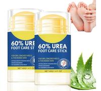 2Pcs Urea Foot Cream Stick,Urea Cream 60% for Feet,Cracked Heel Repair Cream,Foot Cream for Cracked Heels and Dry Skin,Deep Moisturizing Crac/ked He/el Treatment,Dry Feet Treatment for Fe/et & Hands