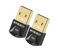 2Pcs USB Adapter Bluetooth 6.0 USB Dongle AAC Decoder Wireless Music Audio Receiver Transmitter for PC Mouse Keyboard