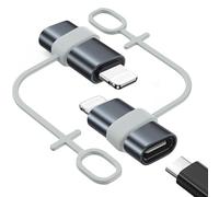 2pcs USB C to Lightning Adapter,Type C Female to Lightning Male Adapter,36W PD Fast Charging Converter,Type C Charger Connector Cable Compatible with iPhone 14 13 12 11 Pro Max iPad,Not for Audio/OTG