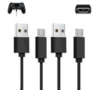 2pcs USB Charger Cable for Xbox One Controller 2M, Replacement USB Charger Wire Charging Lead for Xboxone Controller Lead Compatible with PS4, Xbox One/One S/One X Regulator Plug Charge Cable
