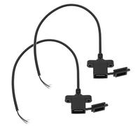 2Pcs USB Female to 4 Pin Wire DIY Charging Cable USB Female Power Cable Accessories for Phones USB Card Reader Keyboard LED Light Bars