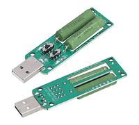 2Pcs USB Load Tester, 5V 1A 2A 3A Switchable Constant Current Load for Power Bank Capacity Discharge Testing, USB Port Diagnosis, Electronic Equipment, Discharge Resistor Module