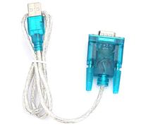 2Pcs Usb to RS232 Serial Serial to Usb Adapter, Hl-340 Ttl Cables Interconnects Serial Cables Port 9 Pin Cable Serial COM Port Adapter Convertor Blue
