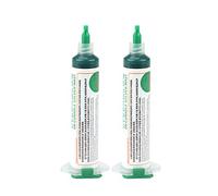 2Pcs UV Light Curing Solder Mask Ink ,Green UV Light Curing Solder PastLight Curing Solder Mask Ink, BGA PCB Solder Resist Ink Green for Electronic Components Insulation Protection