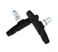 2pcs V Brake Pads for Bicycle Replacement Rubber Alloy Materials for Road and Mountain Bikes Featuring Silent Performance and Left and Right Markings (black)