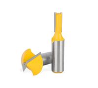 2pcs V Groove Flat Bottom Router Bit + Cutting Roundover Groove Router Bit Knife Flat-bottomed V Shape Router Bit Milling Cutter ( Size : 2pcs 12.7 shank )