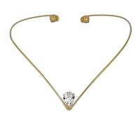 2pcs V Shape Bridal Headdress Bridal Forehead Headband Hair Accessories Simple Water Drop Rhinestone Head Chain Wedding For Women For Wedding(Gold)