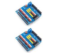 2PCS V5 Driver Module Expansion Board, Uno R3 V5 Sensor Shield Sensor Expansion Board, Electronic Module Sensor Shield For Arduino Uno R3 Electronic Building Blocks Robot Parts