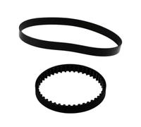 2PCS Vacuum Cleaner Replacement Belt for Carpet Washer Drive Belt | Compatible with Vax Platinum Power Max ECB1SPV1, Includes Toothed and Rubber Belts for Reliable Carpet Cleaner Maintenance