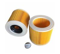 2pcs Vacuum Filters，Compatible For Karcher，A2004 A2054 WD3.50 Wet&Dry Vacuum Cleaners Cartridge Filter KAR/64145520