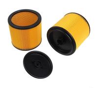2Pcs VCFS Cartridge Filters, Replacement Filters With Rubber Cover For Wet Dry Vacuums 5 To 20 Gallons VCFS VBVB611PF Vacuum Motor