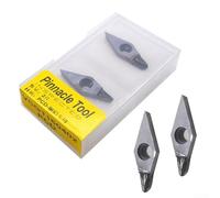 2pcs VCGT160402 PCD Turning Insert for Aluminum Processing on CNC Machines with SVVCN S SVQCR/L Compatibility