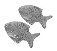 2pcs Vegan Iron Fish Cooking Tool Food Grade Cast for Natural Boost Safe Anemia Aid for Pregnant Women Athletes Easy to Clean with Vinegar