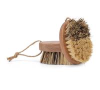 2pcs Vegetable Brush Scrubbers with Wood Handle, Dual Bristle Sisal & Palm Wooden Veggie Scrubbing Cleaner Brush for Vegetable Potatoes Carrots Mushroom Tomato Fruits Produce Cleaning Wash