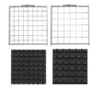 2Pcs Vegetable Dicer, 36 Holes & 64 Holes Tomato Dicer, Stainless Steel Vegetable Blade and Pusher Block for Fruit Cutting Machine Tomato Onion French Fries Cutter