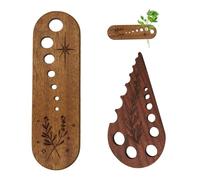 2Pcs Vegetable Leaf Separator,Wooden Herb Stripper Kitchen Gadget for Removing Stems from Vegetables Herbs & Kale,Herb Stripper Bowl Gifts for Kitchen Home Use